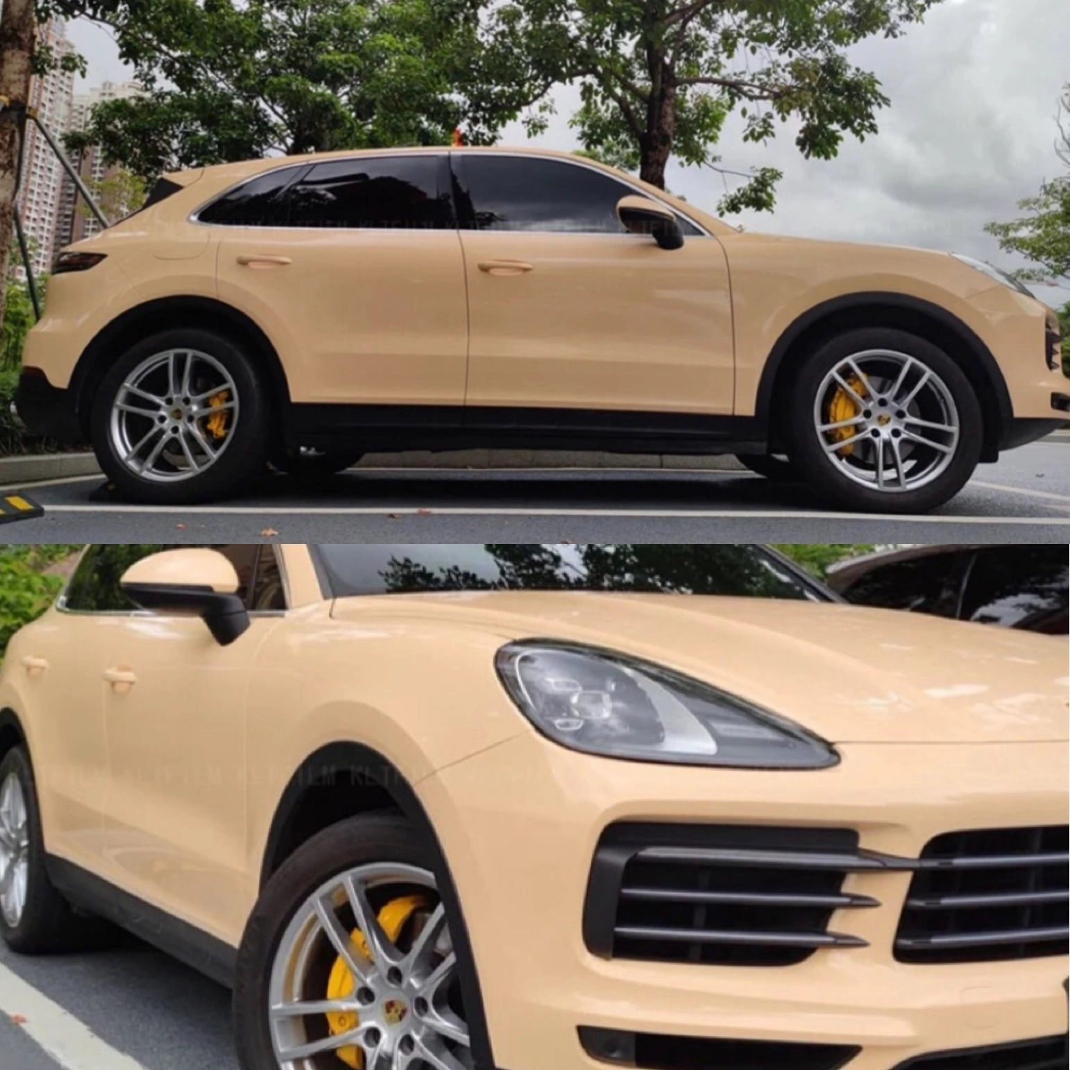 Super Gloss Light Sand Car Wrap