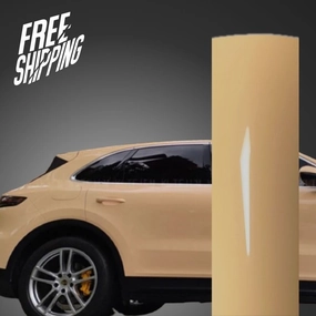 Super Gloss Light Sand Car Wrap