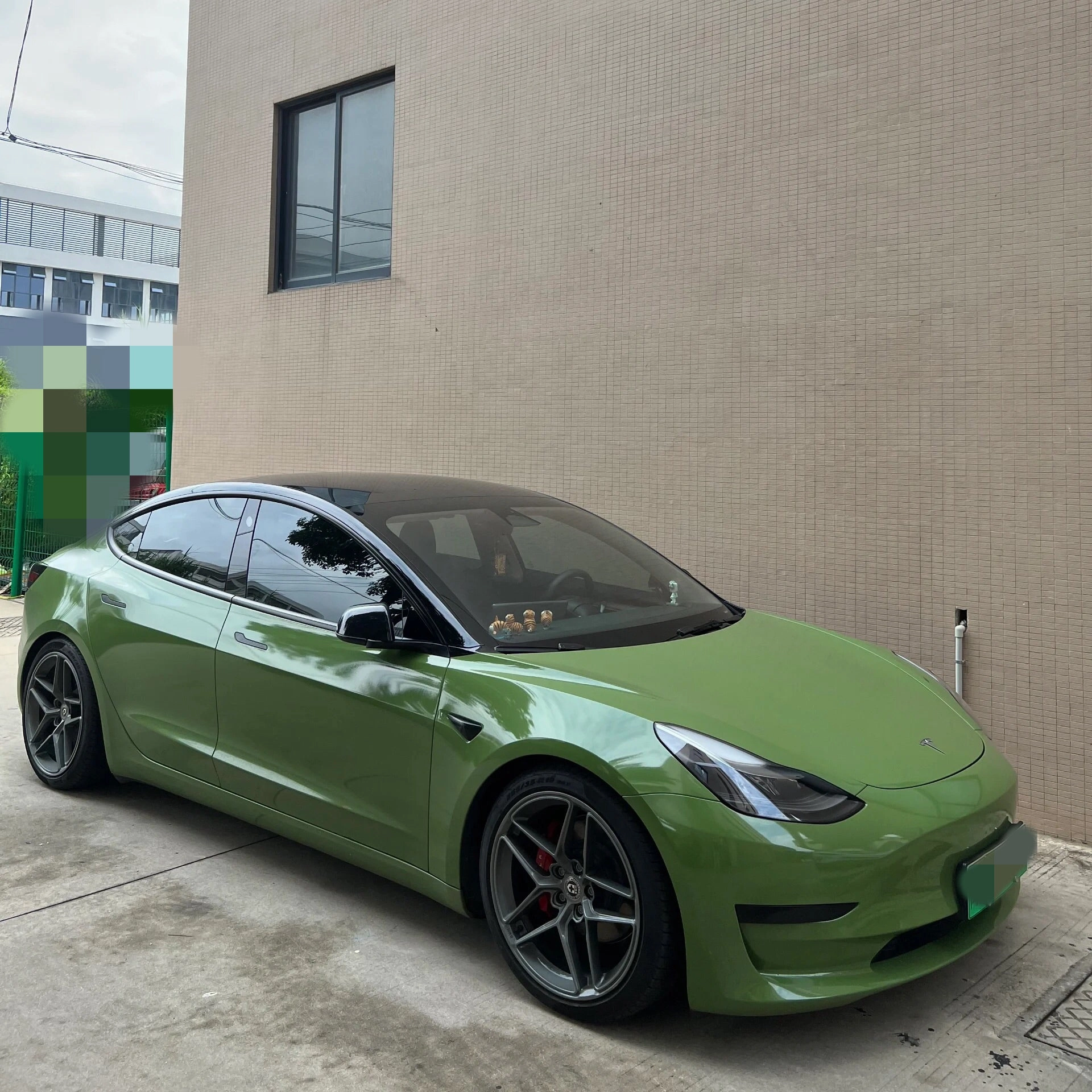 Super Gloss Racing Green Car Wrap