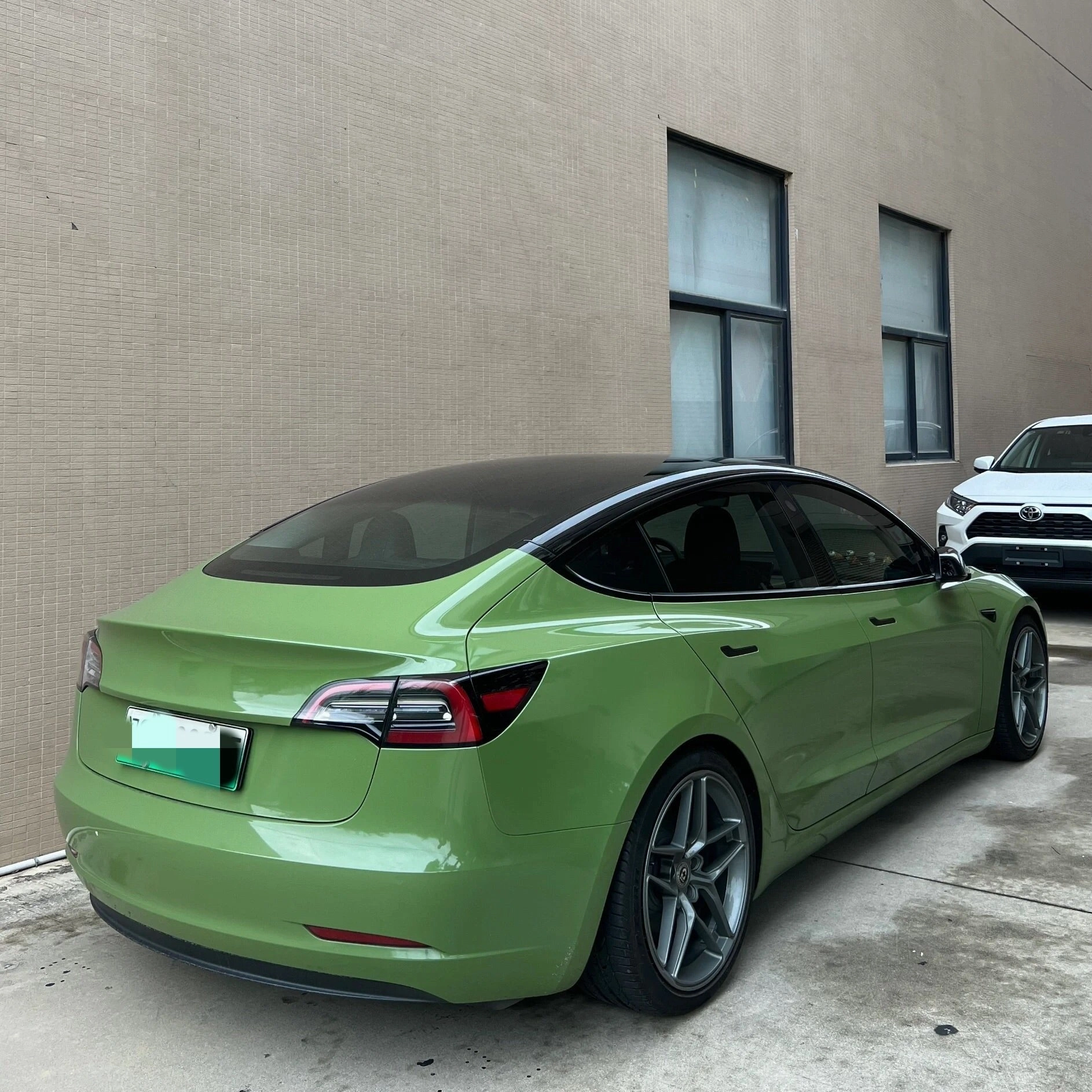 Super Gloss Racing Green Car Wrap