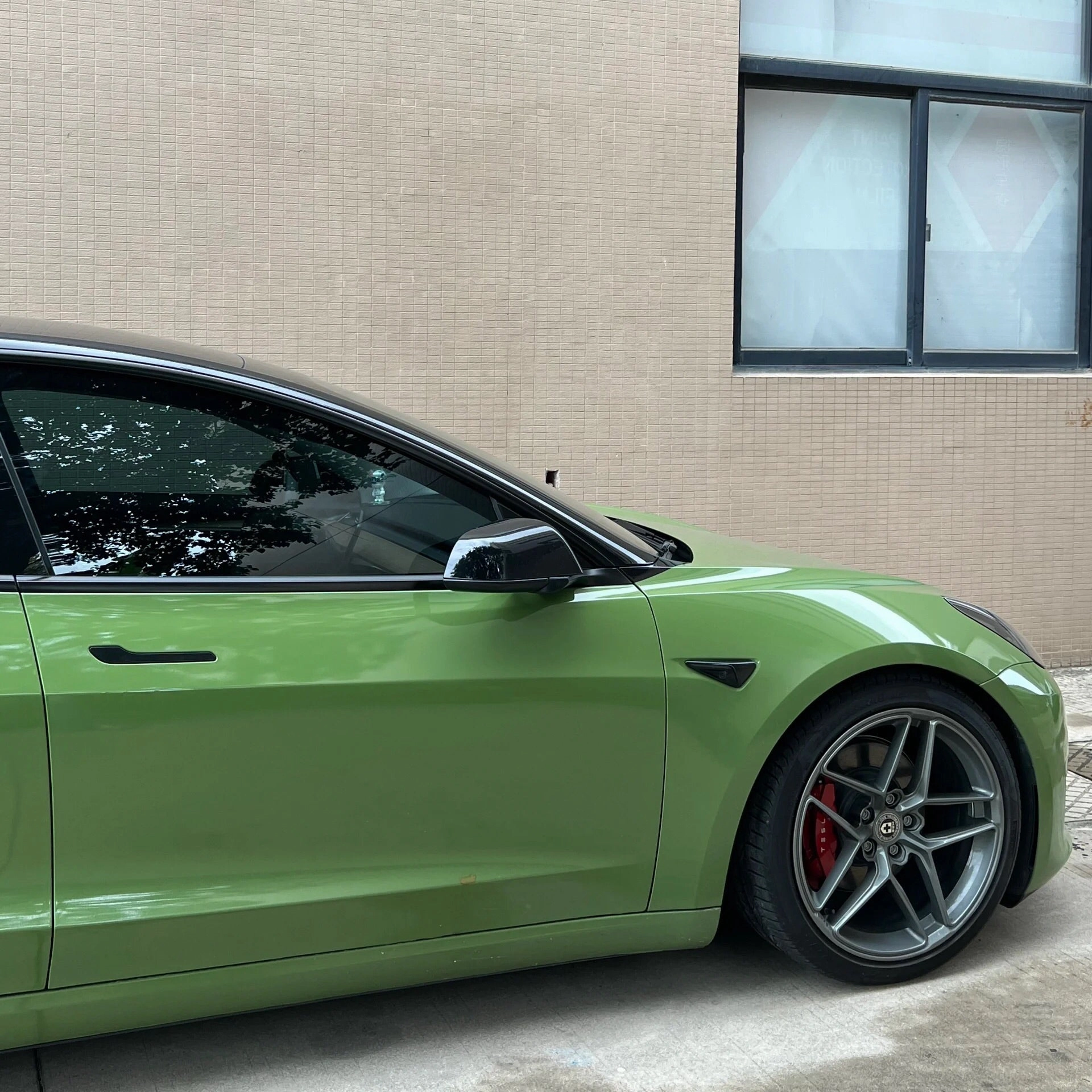 Super Gloss Racing Green Car Wrap
