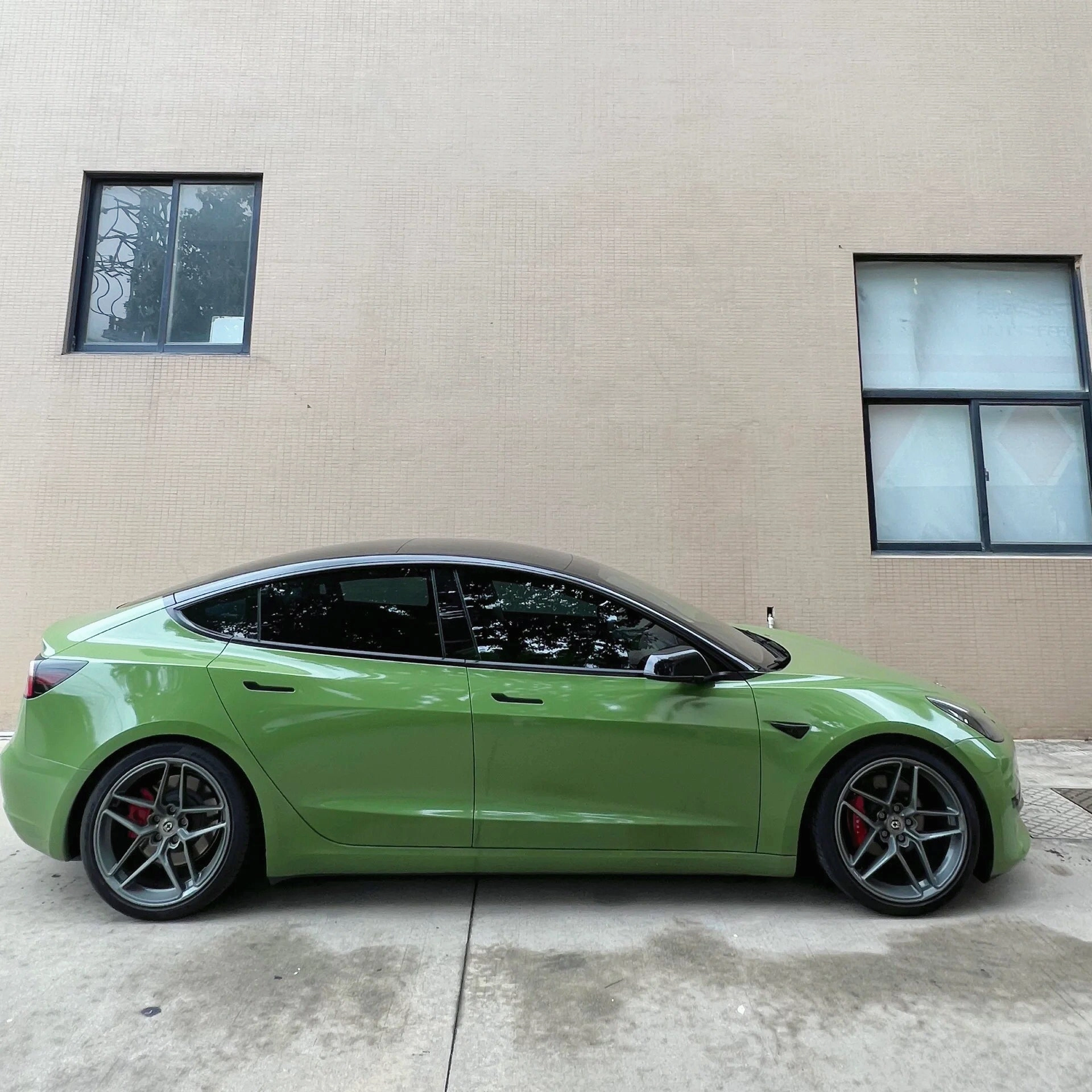 Super Gloss Racing Green Car Wrap