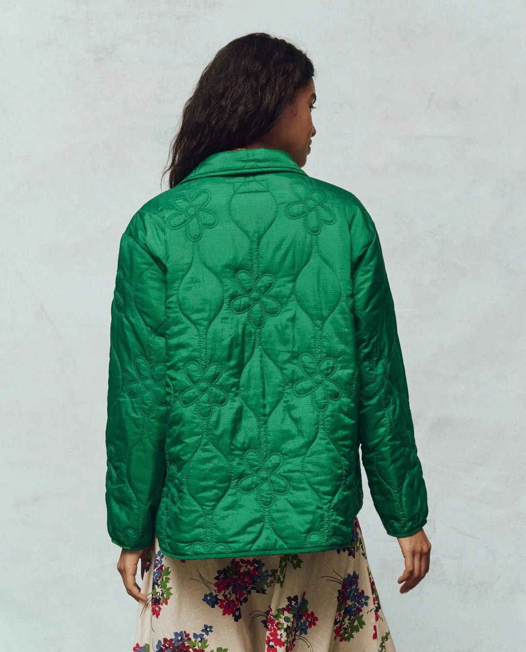 THE GREAT - Dill Daisy Quilted Jacket