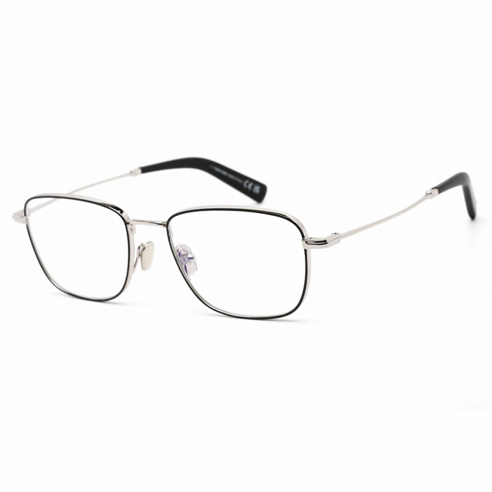 Tom Ford Men's Eyeglasses - Clear Lens Matte Black Metal Square, 55mm | FT5748-B 002
