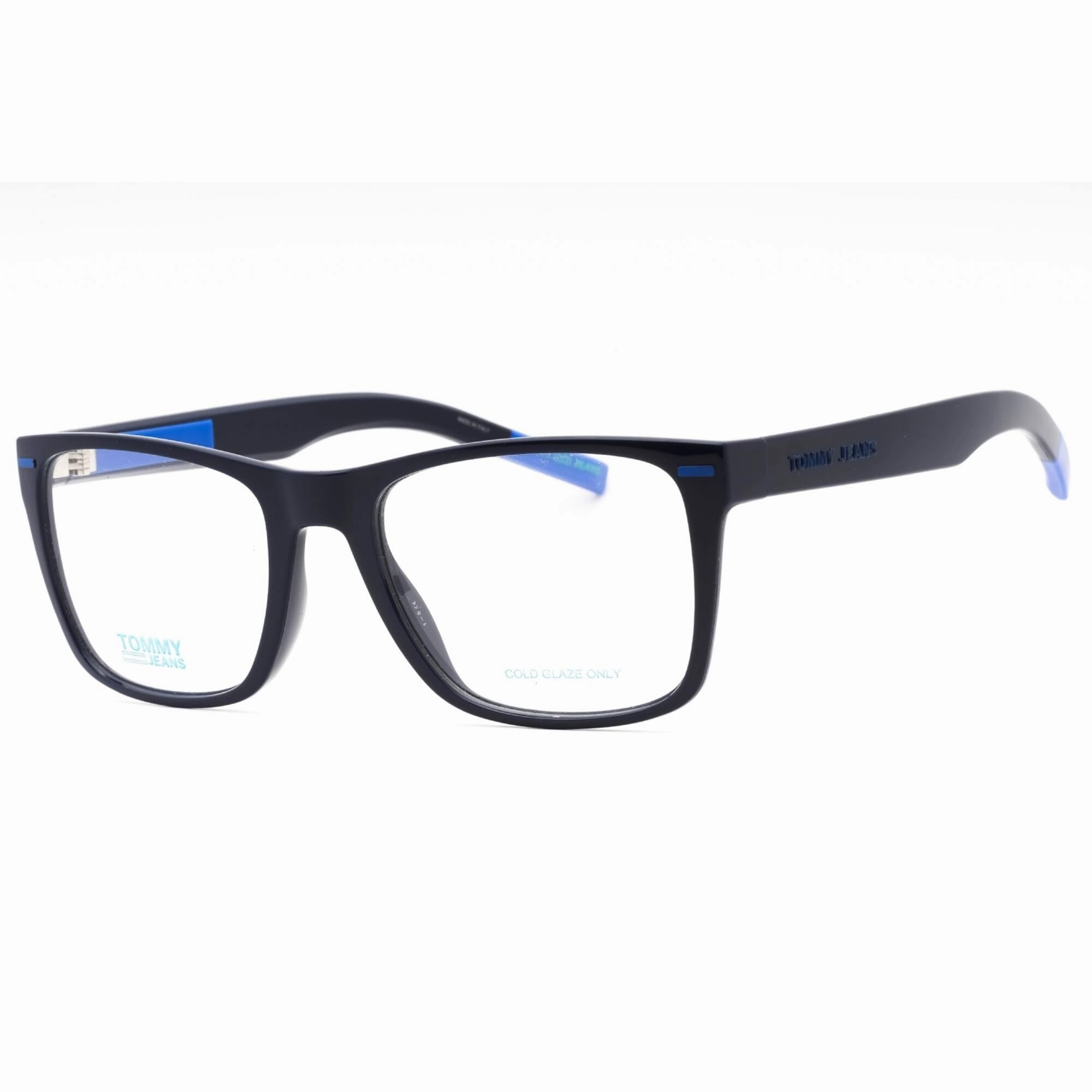 Tommy Hilfiger Men's Eyeglasses - Blue Azure Plastic Square Full Rim | TJ 0045 ZX9