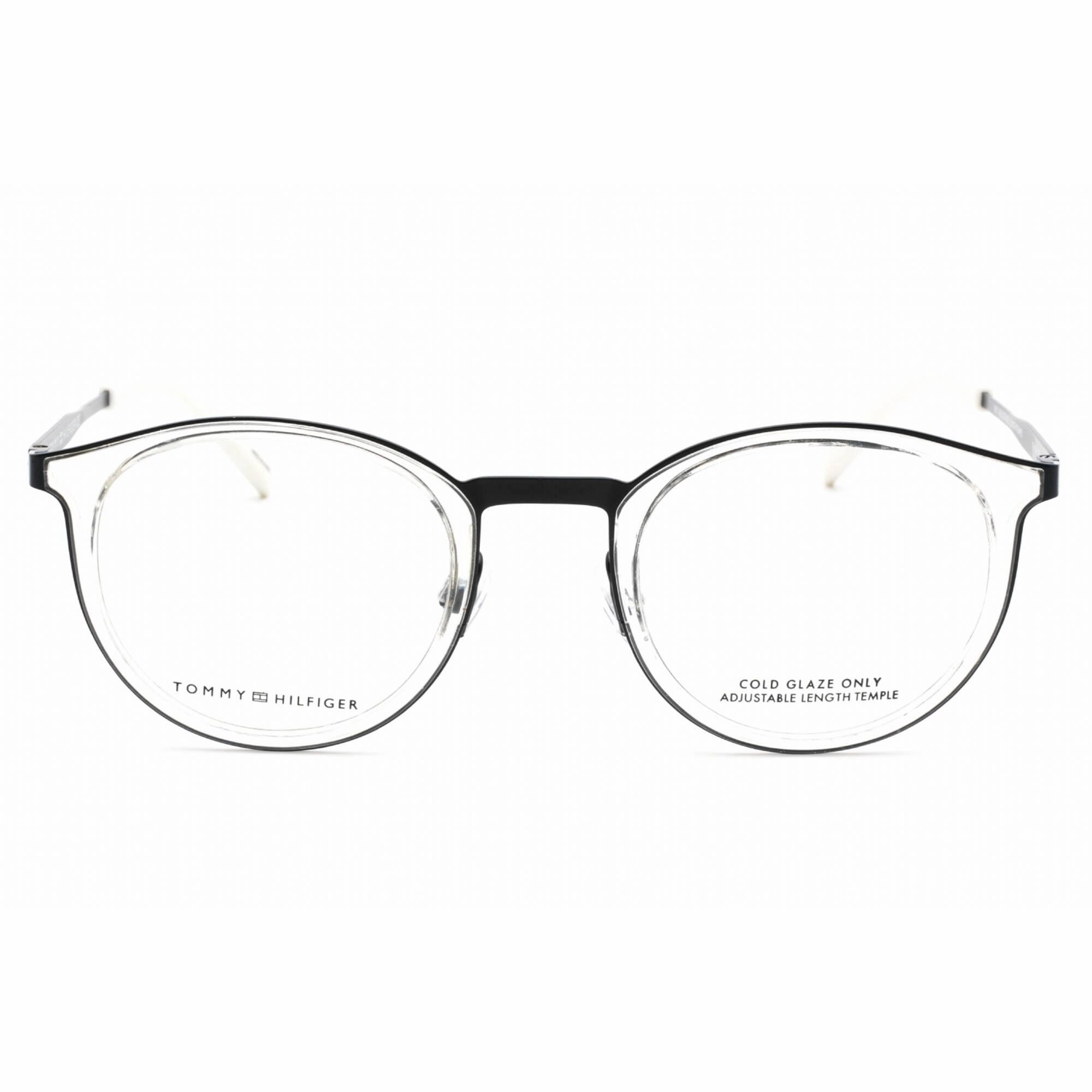 Tommy Hilfiger Men's Eyeglasses - Crystal Oval Frame Clear Lens | TH 1845 0900 00