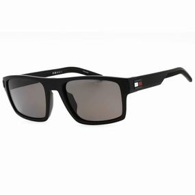 Tommy Hilfiger Men's Sunglasses - Matte Black Rectangular Frame | TH 1977/S 0003 M9