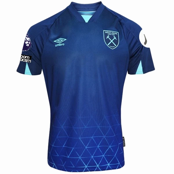 Umbro West Ham Aaron Cressell Third Jersey w/ EPL   No Room For Racism Patches 23/24 (Navy/Sky Blue)