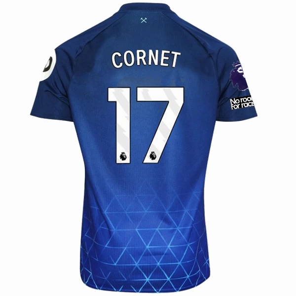 Umbro West Ham Maxwel Cornet Third Jersey w/ EPL   No Room For Racism Patches 23/24 (Navy/Sky Blue)