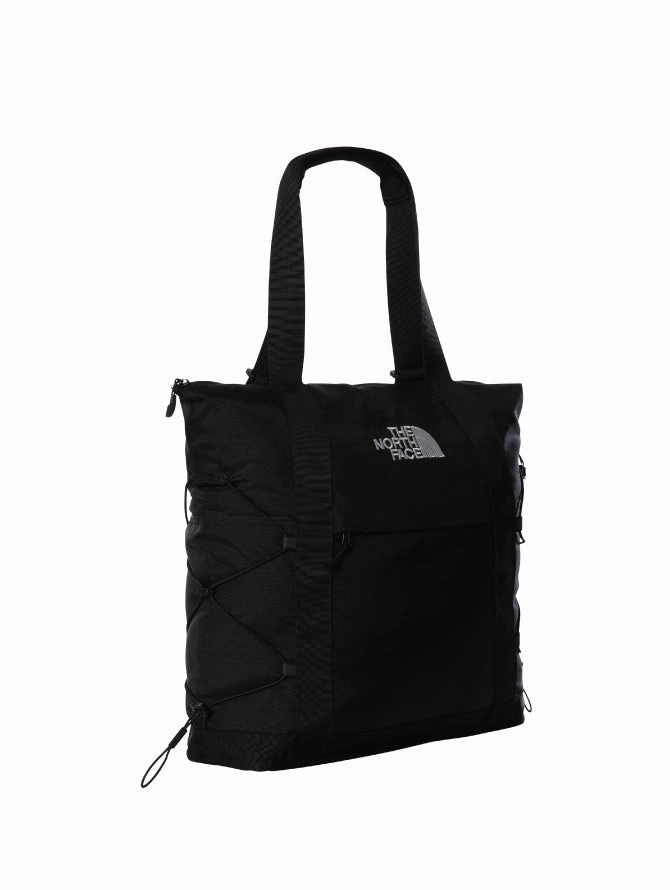 Water-Repellent Black Fabric Tote Bag
