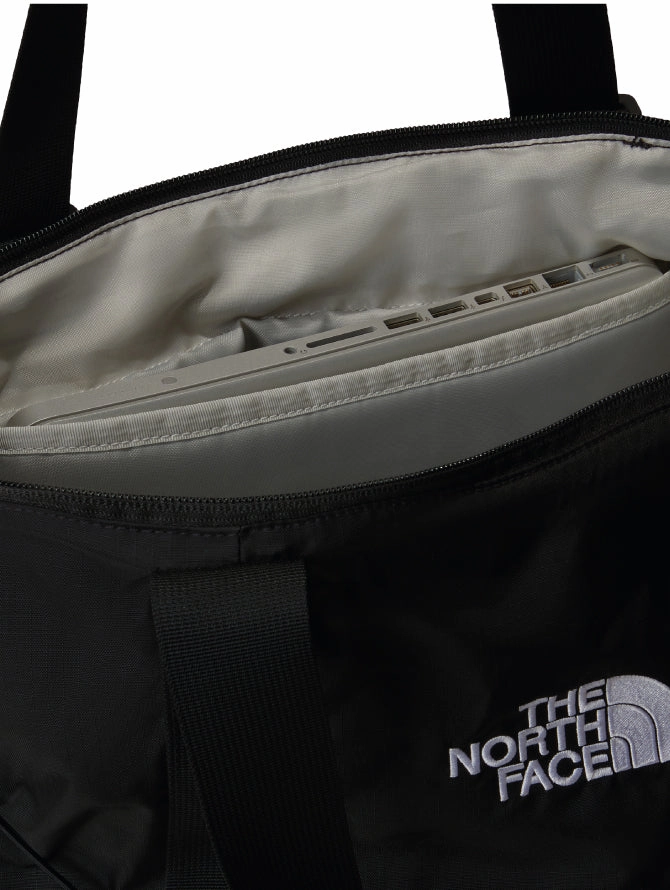Water-Repellent Black Fabric Tote Bag