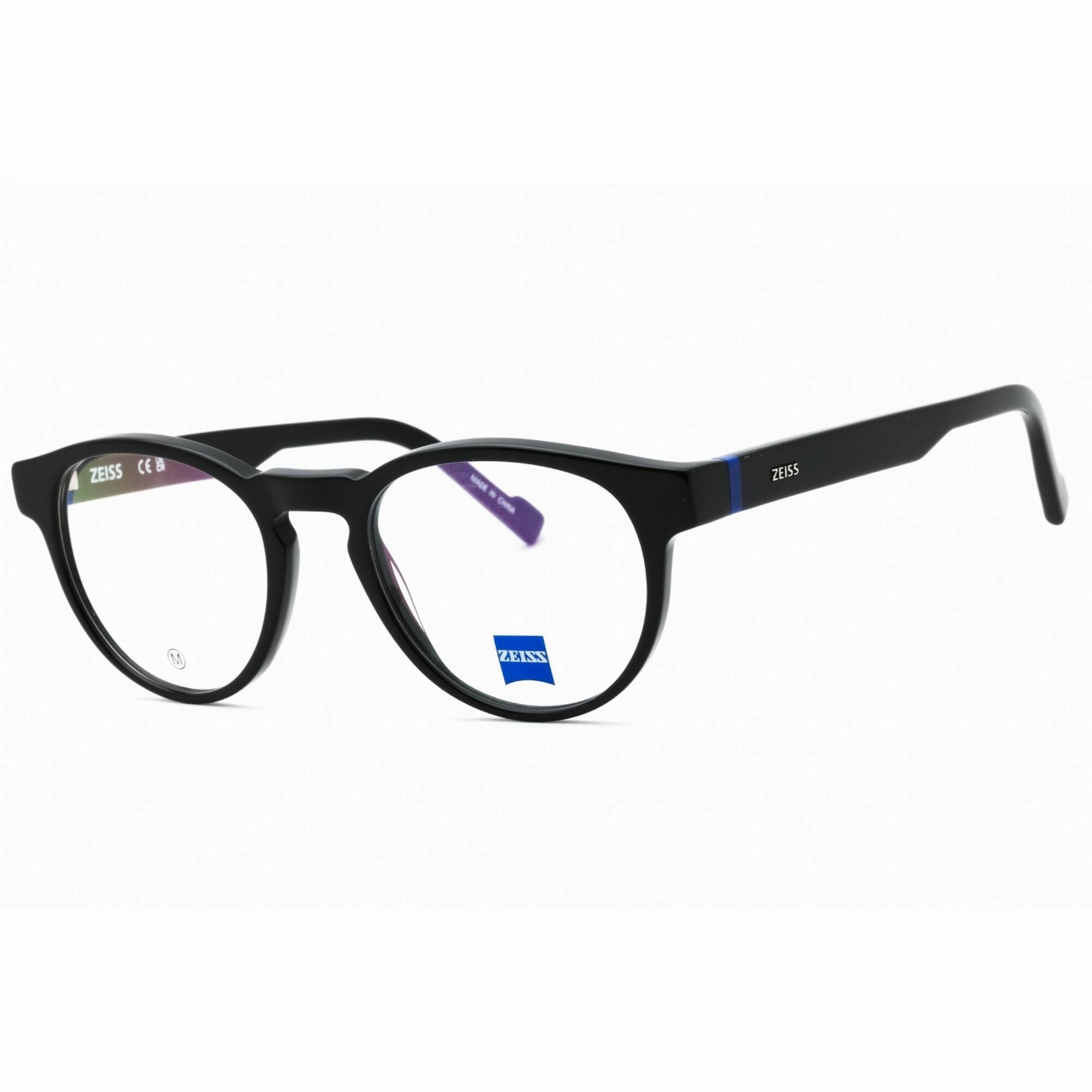 Zeiss Men's Eyeglasses - Black Acetate Full Rim Frame Clear Demo Lens | ZS23535 001